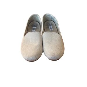 Steve Madden Sabin Slip-On Flat Shoes Tan Sparkle Loafers